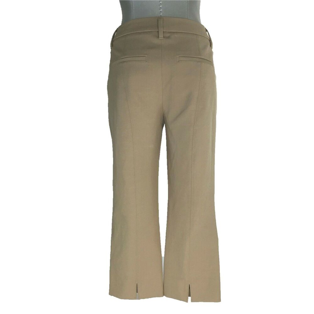 White House Black Market Pants 2 Tan Khaki Straight Crop Stretch Casual‎ Career